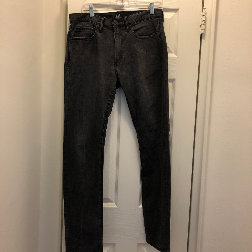 Gap Slim Straight Black Jeans